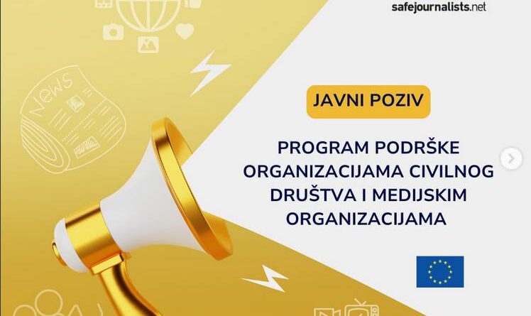 Poziv SafeJournalists mreze za grantove za OCD i medijske organizacije 748x445 1